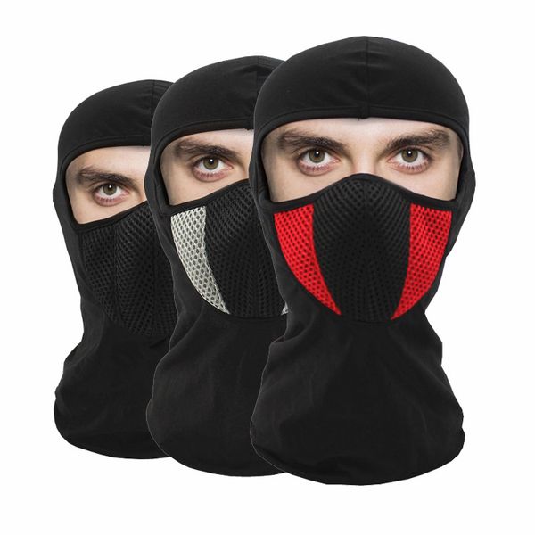 

men and women ride on headgear, dust mask, wind and sand cap, Black