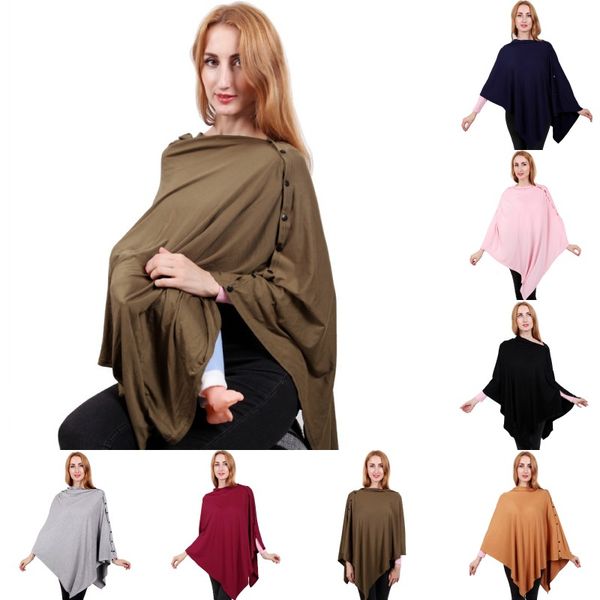 

multifunctional baby nursing covers soft stretch pregnant breastfeeding infant car seat stroller cover breathable button nursing scarf