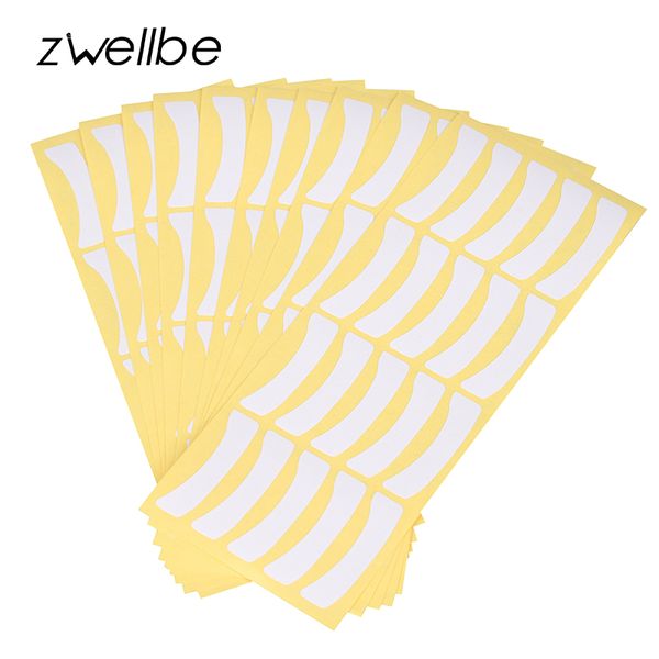 

zwellbe 100pairs wholesale paper patches eyelash under eye pads lash eyelash extension paper patches eye tips sticker wraps