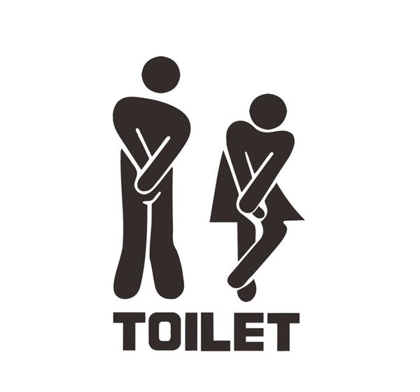 

toilet seat entrance sign wall sticker art removable bathroom decals decor