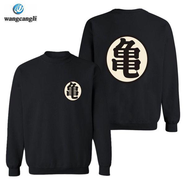 

hip hop harajuku hoodies goku master roshi capless sweatshirt unisex/men clothing plus size 4xl xxs clothes, Black