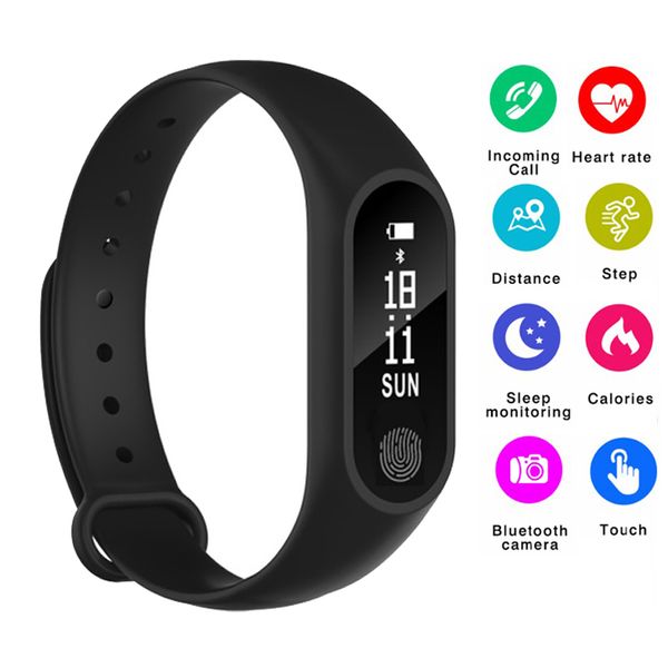 

new smart fitness tracker band pedometer heart rate monitor watch waterproof anti-lost smart bluetooth bracelet for android ios, Slivery;brown