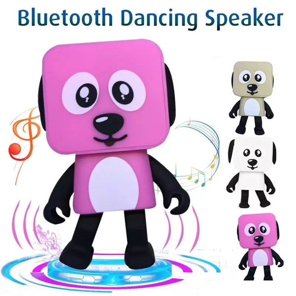 

умные танцующие собаки колонки мини мультфильм bluetooth танец робот собака спикер прекрасный для детей подарок с коробкой в розницу om-o5