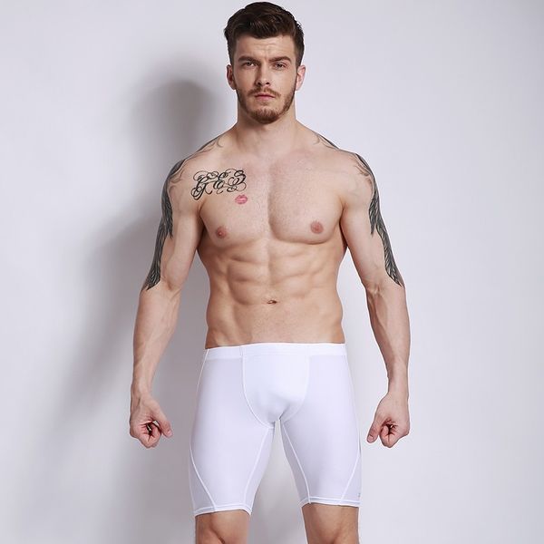 Qualidade profissional Mens longo Troncos de Natação Marca Desmiit Swimwear Sexy Swimsuit Apertado Calça Curta Homem Zw ...