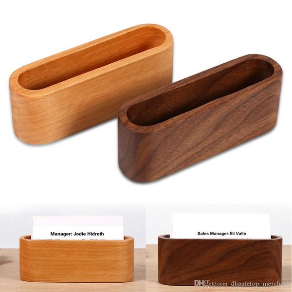 Waterproof Bank Card Holder Wooden Business Id Name Organizer Id