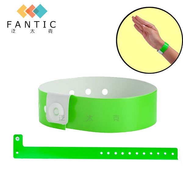 

100pcs no logo different colors available wristbands for events pvc wristband festival bracelet event wristband