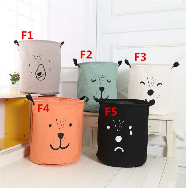 

storage baskets ins bins kids room toys storage bags ins storage basket bucket clothing organizer laundry bag linen cartoon ib751