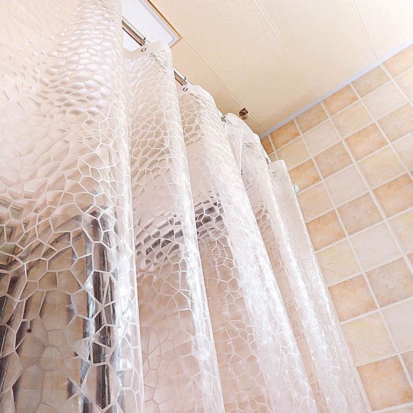 

dfh water cube bath curtains all size 180*200 peva shower curtain 3d