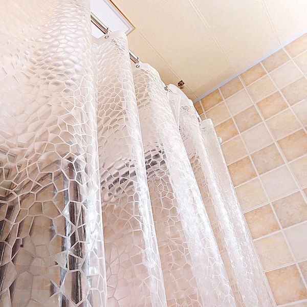 

dfh water cube bath curtains all size 180*200 peva shower curtain 3d