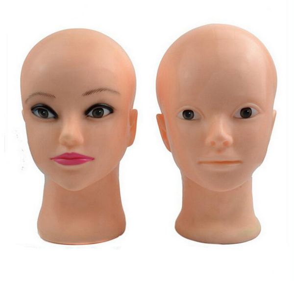 

make up head model women's mannequin head hat display wig femal head model, White