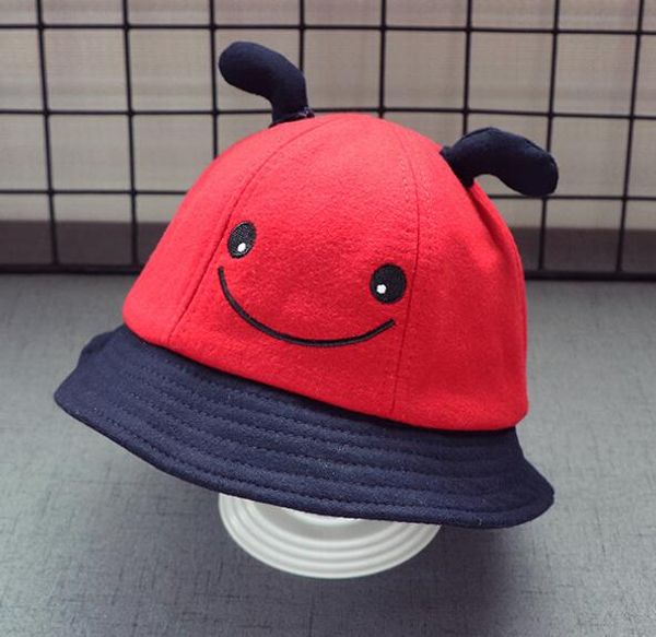 

New tingy brim hat kid hat cap happy face color hipping