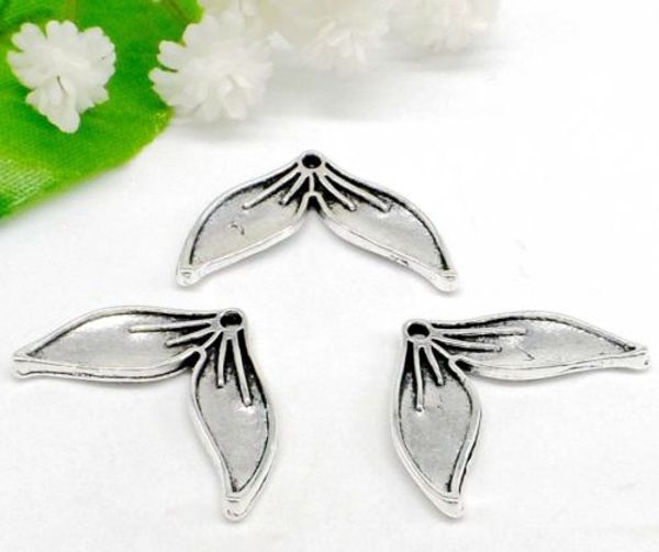 100pcs Alloy Tree Leafs Charms Pendants Jewelry Making Findings Accessories
