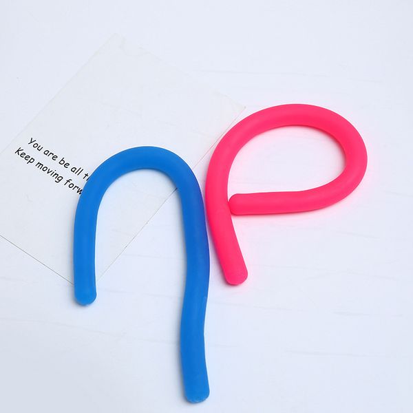 

fidget abreact decompression rope flexible glue noodle ropes tpr hyperflex stretchy string neon slings toys 8 colors lc707-1