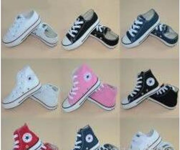 

Новый бренд дети холст обувь Мода высокая /низкая обувь мальчиков и девочек Спорт
