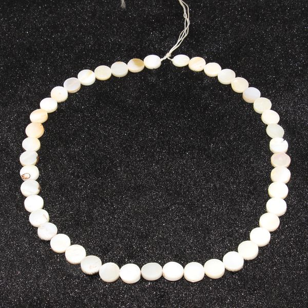 

fashion charm jewelry diy earrings accessories natural white shell straight hole circular piece beaded, Black