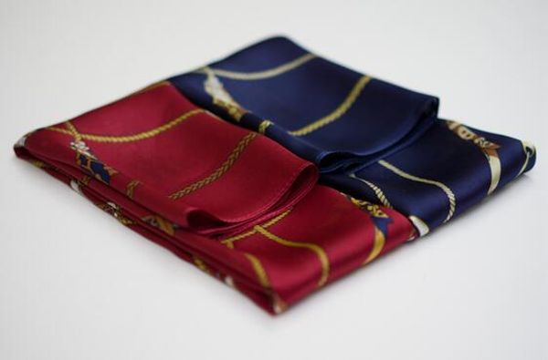 

printed small square scarf men's silk scarves shirt scarf ing, Blue;gray