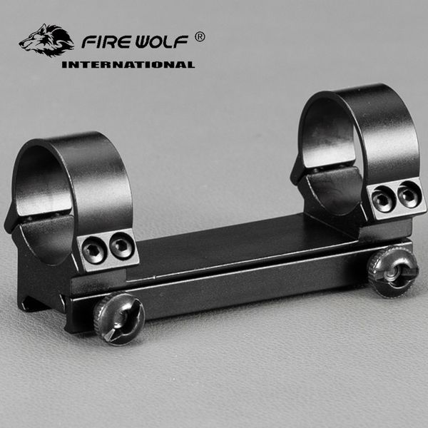 

FIRE WOLF 30mm One Piece low 20mm Scope Mount Double Rings w/ Anti Recoil Pin for Hunting
