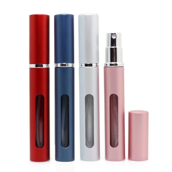 5 ml Mini Portable Rechargeable Atomiseur Voyage Parfum Vaporisateur Bouteille En Métal En Aluminium Vide Flacons De Parfum En Gros LX3764