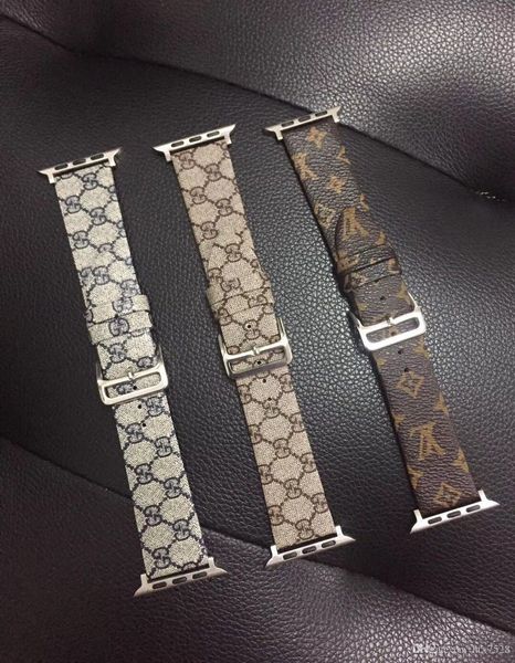

For apple watch123 Fashion Europe and the United States Brand Leather for iwatch1/2/3 38M/42MM Watch Band