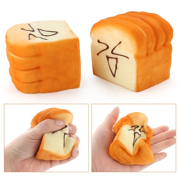 

toast bread squishy super slow rising phone straps holder scent soft bun charms food collectibles toys