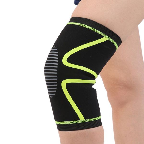 

1pcs knee support knee pad brace fitness running support protect gym sport braces kneepad gym weight lifting wraps bandage, Black;gray