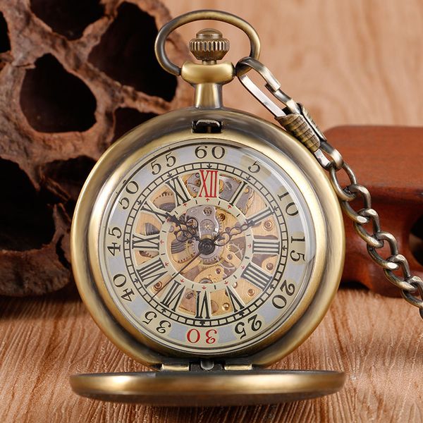 

yisuya mechanical pocket watch hand winding wind up steampunk stars bronze treasure box pattern, Slivery;golden