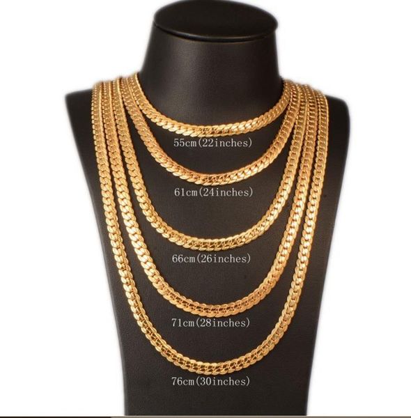 

2018 punk chunky 6mm snake chain necklace bracelet fashion gold/platinum/rose gold/black gun plated perfect men jewelry hiphop accessories, Silver