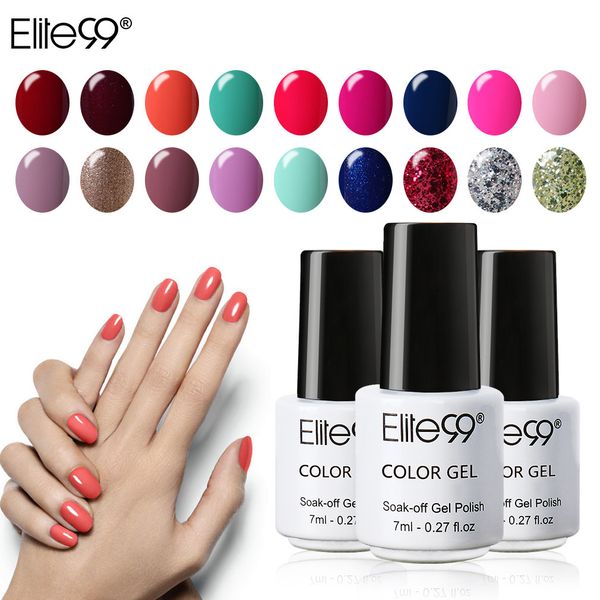 

elite99 7ml uv nail polish long lasting beautiful colors nail primer gel varnishes gelpolish lacquer