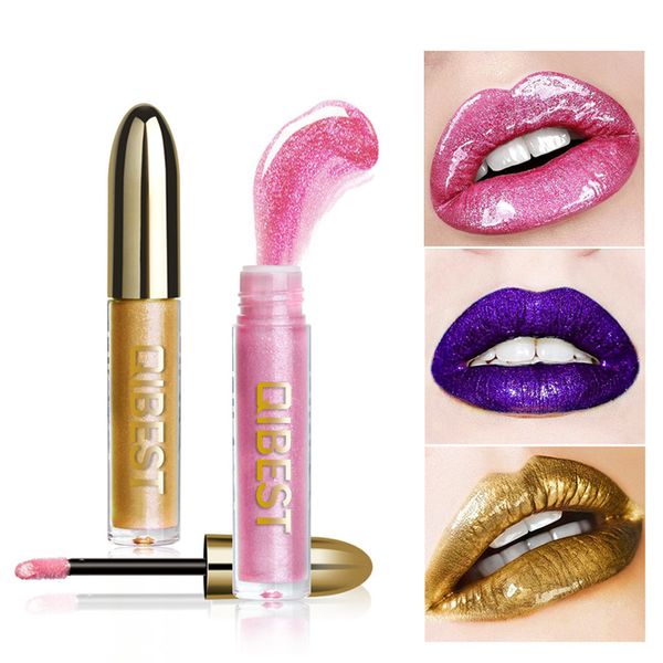 

dropship women's fashion glitter flip metallic matte liquid lipstick candy shiny lip gloss 12 colors liquid lip gloss type2 23