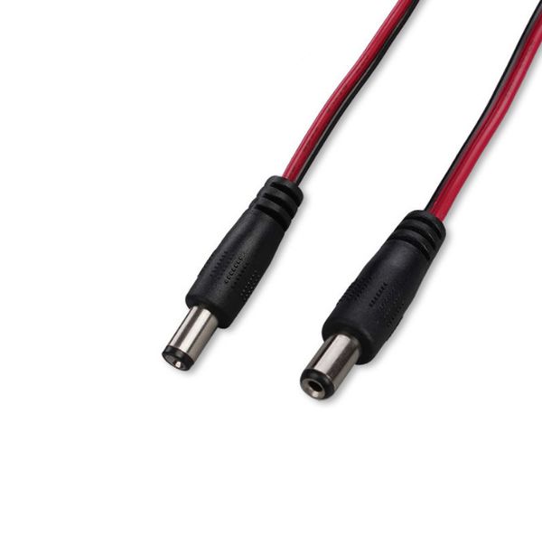 

1m 22awg dc power plug jack connector 5.5x2.1mm male with cord cable