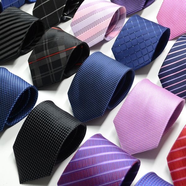 

high-end silk necktie fashion design mens business silk ties neckwear jacquard business tie wedding neckwear 80 colors, Blue;purple