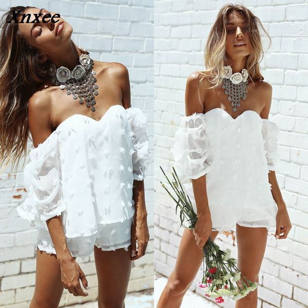 

new fashion summer women ladies bodysuits clubwear v neck playsuit bodycon party jumpsuit women clothes xnxee, Black;white