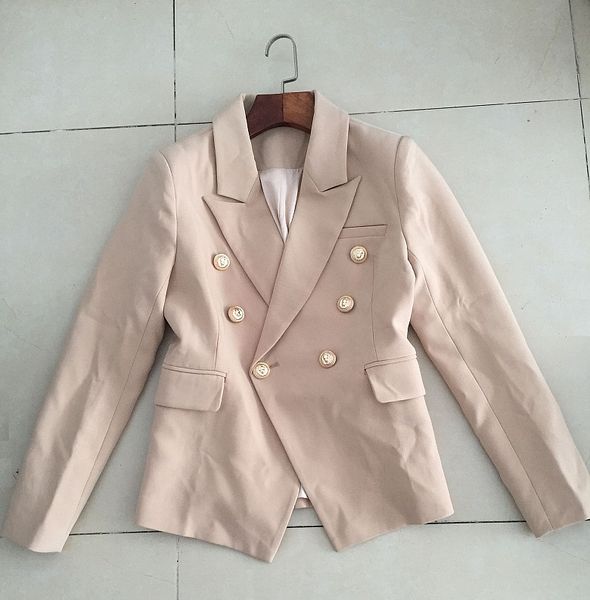 

New with label brand b original de ign women 039 double brea ted khaki lim jacket metal buckle blazer uit outwear ize 3xl