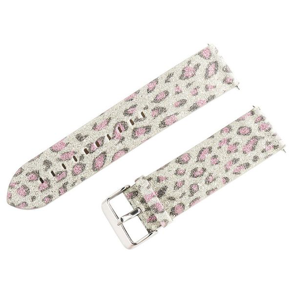 

vintage leopard printed wrist band bling glitter leather wrist strap replacement strap watch band for watches 2018 relogio 35, Black;brown