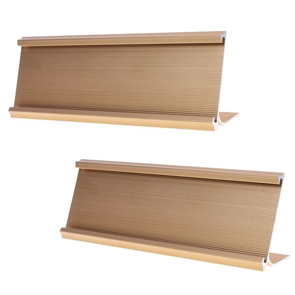 

metal office name plate holder, 7-1/16 x 2inches (golden color or silver color