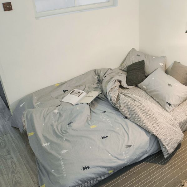 

beyond european style simple gray color bedding comforter set 3pcs/4pcs full  king double quilt duvet cover set