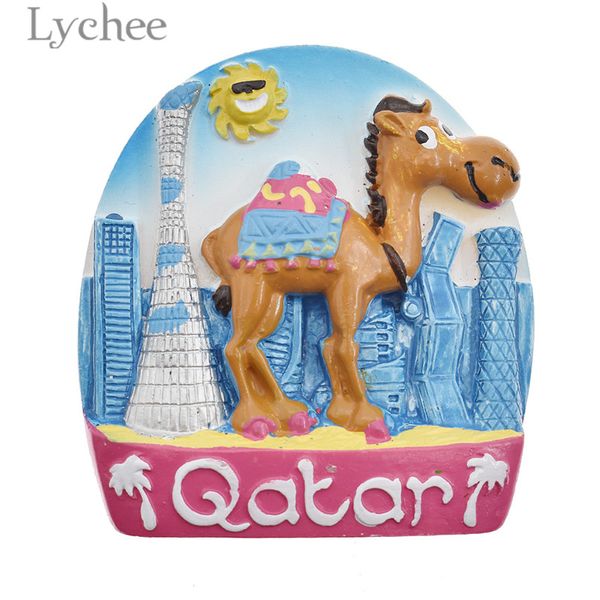 

lychee qatar camel resin fridge magnet creative 3d cartoon refrigerator sticker home decoration travel souvenirs