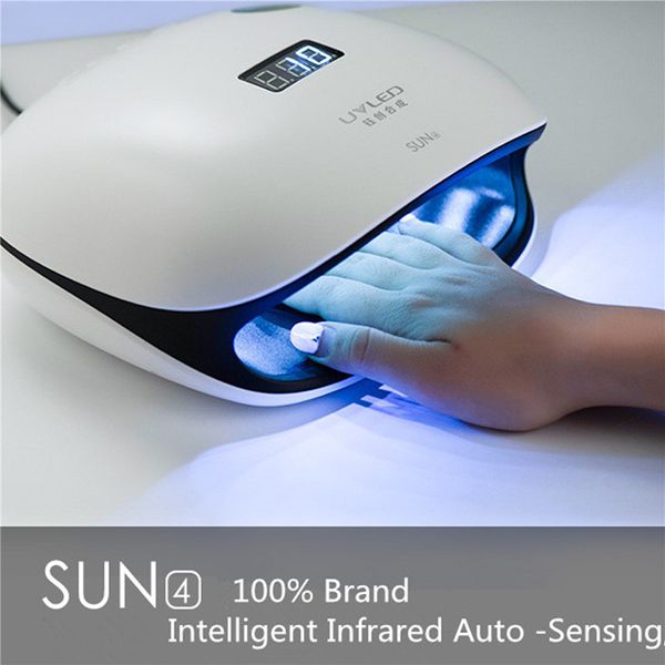 

sunuv sun4 48w uv lamps led nail dryer for gel varnish with lcd display smart timer ptherapy machine nail art manicure tools