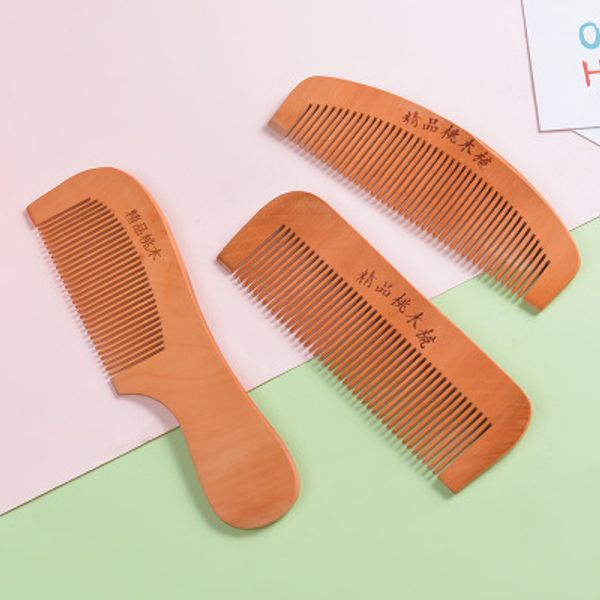 

Индивидуальные Расчески Выгравированный Логотип Гребень из Натурального дерева