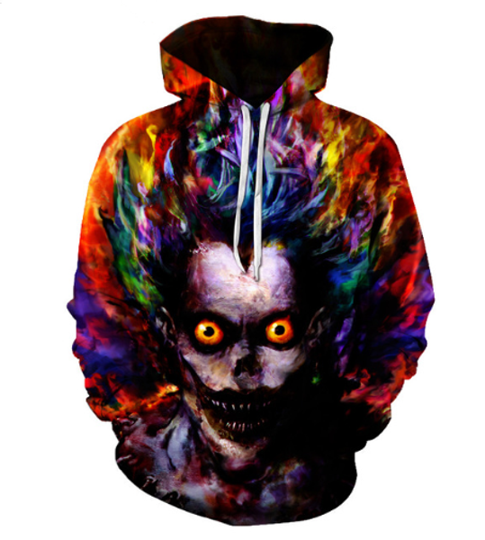 

fashionmen/women monkey king 3d funny printed crewneck sweatshirt fashion casual hoodies h354, Black