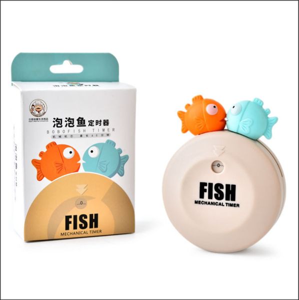 2019 New Kitchen Timer Abs Clock Cute Fishing Shape Cooking Timers