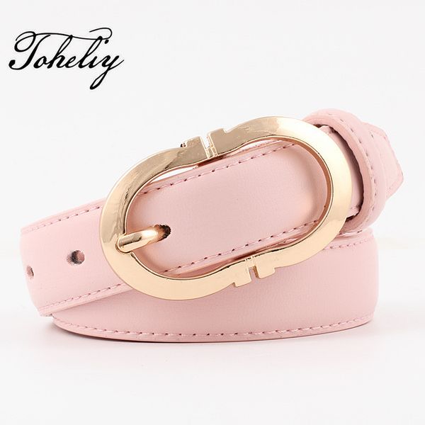 

2017 genuine leather pin buckle female belt for women decoration dress coat, Black;brown