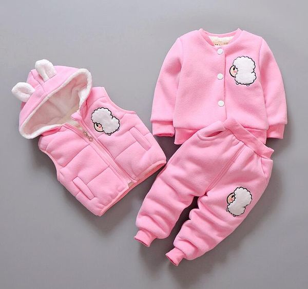 

2018 winter boy and girl cotton happy goat three piece uit children baby warm and comfortable 2018 winter boy and girl cotton happy goa