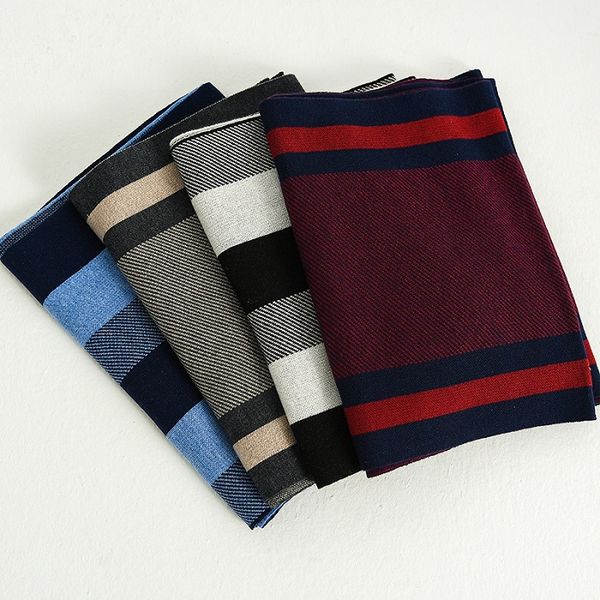 

2018 fashion business men's striped scarf,good quality warm wool scarf for middle and old people,High-quality goods at low prices