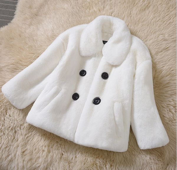 

gtgyff winter double breasted faux fake fur jacket coat with collar white black grey pink yellow women's thermal jackets coats
