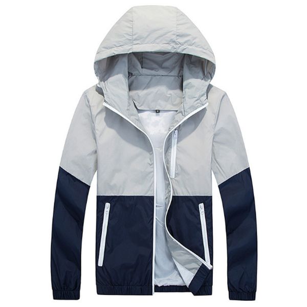 

jacket men windbreaker 2018 spring autumn fashion jacket men's hooded casual jackets male coat thin men coat outwear couple, Black;brown