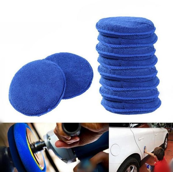 2020 Round Soft Microfiber Car Wax Applicator Pads 12cm Waxing