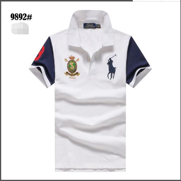 

Wholesale-2016 Summer Hot Sale Polo Shirt American Flag Brand Polos Men Short Sleeve Sport Polo 309# Man Coat Drop Free Shipping