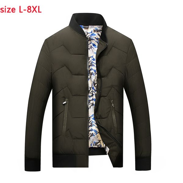 

new arrival fashion winter coat padded clothes men super large loose young jacket mens plus size lxl 2xl 3xl 4xl 5xl 6xl 7xl 8xl, Black