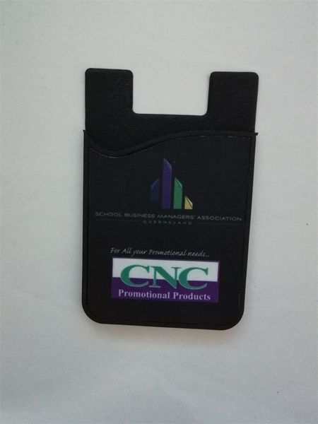 

customized logo wholesale cell phone credit card holder wallet 3m sticker silicone card holder/business card holder
